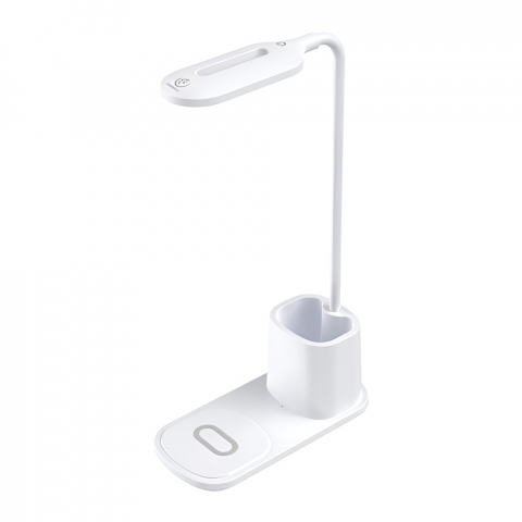 Iluminare - Rebeltec LED Desk lamp with QI wireless charging 15W W601, White