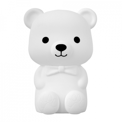 Casa si Gradina - Cute Series Bear Silicone Night Light, White