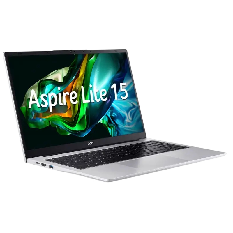 Laptop Acer Aspire 15,6" Lite 15 AL15-41P, Light Silver, AMD Ryzen 3 5300U, 16GB/512GB, Linux eShell [1]