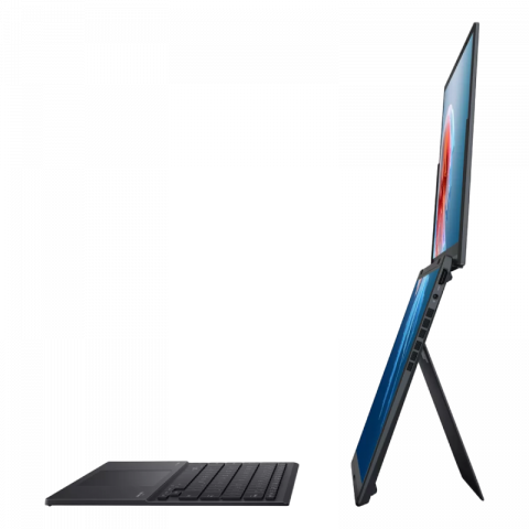 Laptop ASUS 14.0" Zenbook DUO OLED UX8406MA Gray - Core Ultra 9 185H 32Gb 1Tb Win 11 14.0" OLED WUXGA (1920x1200) Touch Glare, Intel Core Ultra 9 185H (16x Core, 6x 5.1GHz, 8x 3.8GHz, 2x 2.5GHz, 24Mb), 32Gb (Onboard) LPDDR5X, 1Tb PCIE, Intel Arc Graphics, HDMI, 802.11ax, Bluetooth, 2x USB-C TB4, 1x USB-A, IR FHD Webcam, Windows 11 Home, 4-cell 75Wh Battery, Soft Keyboard 0.3kg, 1.35kg, Inkwell Gray, Sleeve, ASUS Pen [5]