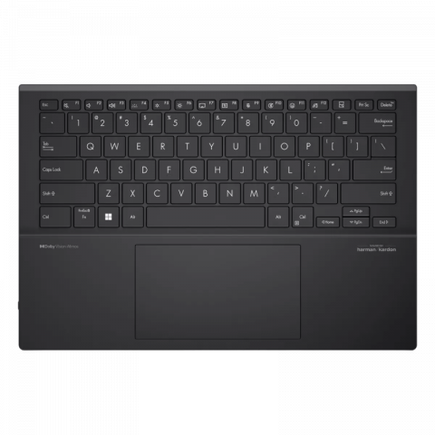 Laptop ASUS 14.0" Zenbook DUO OLED UX8406MA Gray - Core Ultra 9 185H 32Gb 1Tb Win 11 14.0" OLED WUXGA (1920x1200) Touch Glare, Intel Core Ultra 9 185H (16x Core, 6x 5.1GHz, 8x 3.8GHz, 2x 2.5GHz, 24Mb), 32Gb (Onboard) LPDDR5X, 1Tb PCIE, Intel Arc Graphics, HDMI, 802.11ax, Bluetooth, 2x USB-C TB4, 1x USB-A, IR FHD Webcam, Windows 11 Home, 4-cell 75Wh Battery, Soft Keyboard 0.3kg, 1.35kg, Inkwell Gray, Sleeve, ASUS Pen [4]