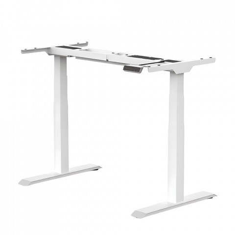 Flexispot Adjustable Desk ET223, White (2 Motors, Capacity:125kg,Height Adj:58cm-123cm,Desk Top Width:110cm-180cm, Speed:32mm/s),(Without Table Top) [1]