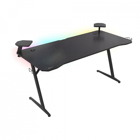 Mese - Genesis Desk Gaming Holm 510, RGB (Organizer cables, Speaker shelf, Multiple holder, Wireless charger, USB Hub, 160x75x75cm)