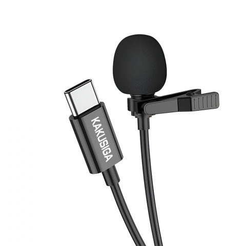 Telefoane - Ksiga Wired Lavalier KSC-763 Type-C 2M, Black