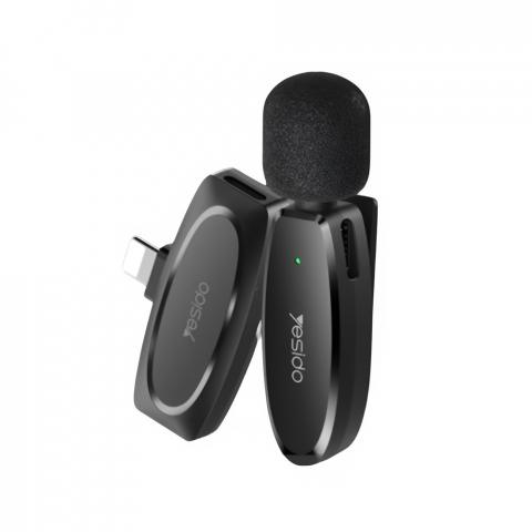Yesido Digital Single Wireless Microphone (Lightning) KR12, Black [1]