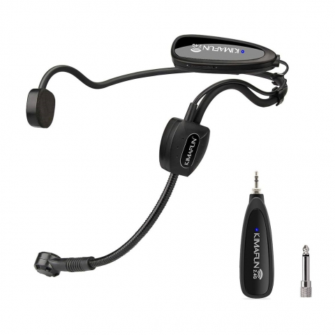 Microfoane - Kimafun Wireless Microphone 2.4GHz KM-G100-1, Black