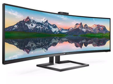 Monitor Business PHILIPS 49" 499P9H, Curved VA, 5120x1440, USB-C, WebCam, Boxe [10]