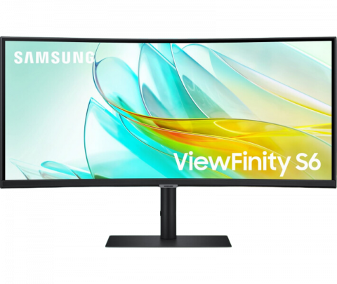 Componente PC - Monitor Business Samsung 34" S34C650UA, Curved VA, 3440x1440, 100Hz, USB-C, LAN, Negru