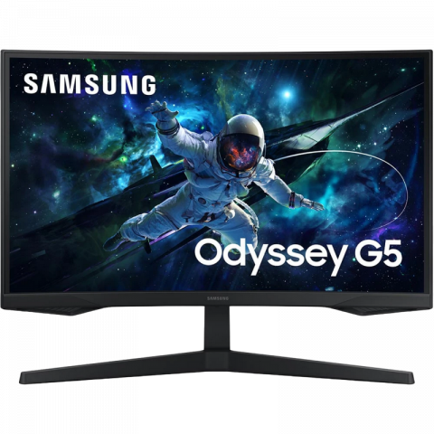 Monitor Curbat Gaming Samsung 27" Odyssey G5 S27CG550E, VA, QHD, 165Hz, 1ms, FreeSync, Negru [7]