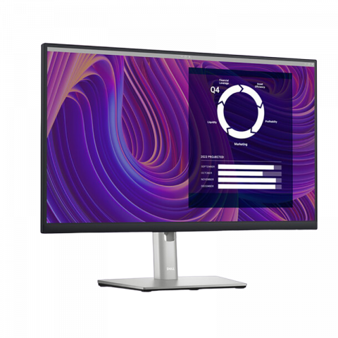 Monitor DELL 23.8" P2423D, IPS, QHD 2560x1440, 60Hz, USB, Pivot, Argintiu [9]