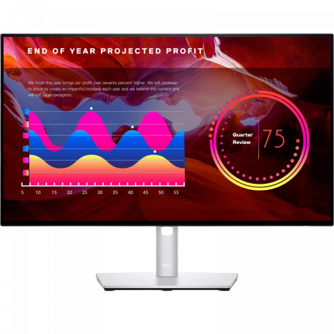 Componente PC - Monitor DELL 23.8" UltraSharp U2422H, IPS, Full HD, 60Hz, USB-C, Pivot, Negru