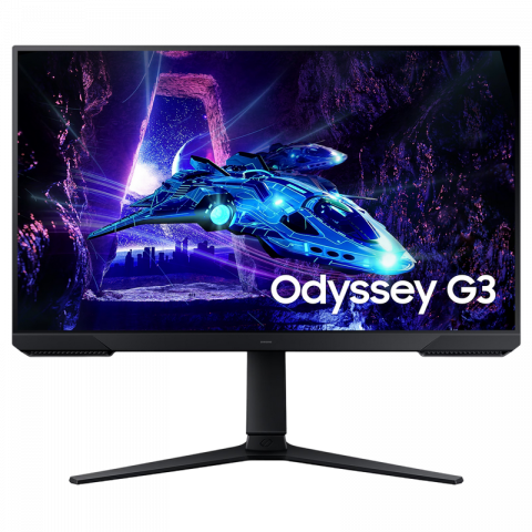 Componente PC - Monitor Gaming Samsung 27" Odyssey G3 S27DG302, VA, Full HD, 180Hz, 1ms, FreeSync, Pivot, Negru