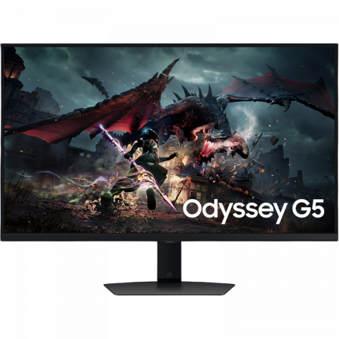 Monitor Gaming Samsung 31.5" Odyssey G5 S32DG500, IPS, QHD, 180Hz, 1ms, FreeSync, Pivot [0]