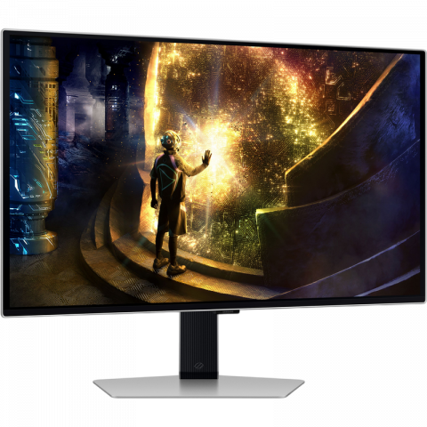 Monitor OLED Gaming Samsung 27" Odyssey G6 S27DG612, QHD, 240Hz, 0.03ms, Pivot, Silver [8]