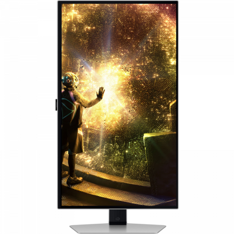 Monitor OLED Gaming Samsung 27" Odyssey G6 S27DG612, QHD, 240Hz, 0.03ms, Pivot, Silver [10]