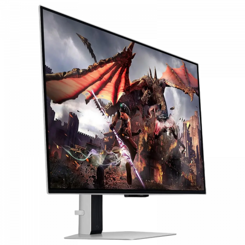 Monitor OLED Gaming Samsung 31.5" Odyssey G8 S32DG800, 4K, 240Hz, 0.03ms, G-Sync/FreeSync, Silver [7]
