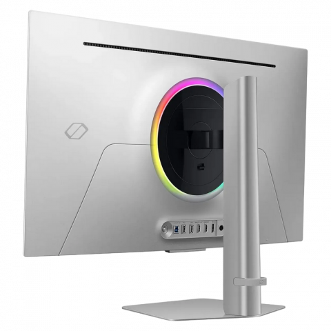 Monitor OLED Gaming Samsung 31.5" Odyssey G8 S32DG800, 4K, 240Hz, 0.03ms, G-Sync/FreeSync, Silver [1]