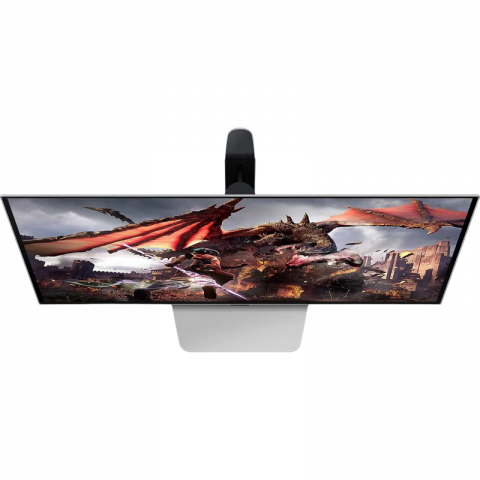 Monitor OLED Gaming Samsung 31.5" Odyssey G8 S32DG800, 4K, 240Hz, 0.03ms, G-Sync/FreeSync, Silver [14]