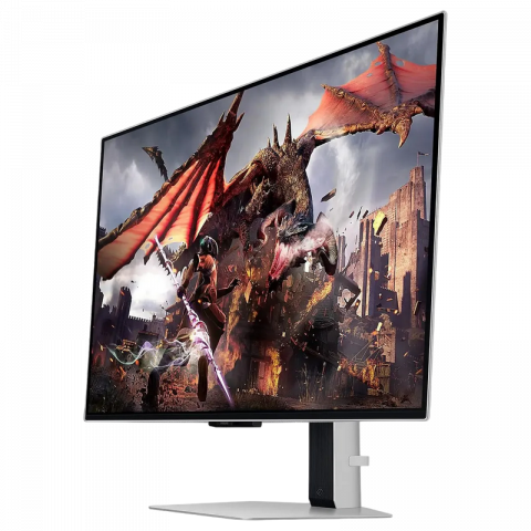 Monitor OLED Gaming Samsung 31.5" Odyssey G8 S32DG800, 4K, 240Hz, 0.03ms, G-Sync/FreeSync, Silver [8]