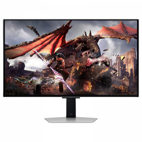 Monitor OLED Gaming Samsung 31.5" Odyssey G8 S32DG800, 4K, 240Hz, 0.03ms, G-Sync/FreeSync, Silver [10]