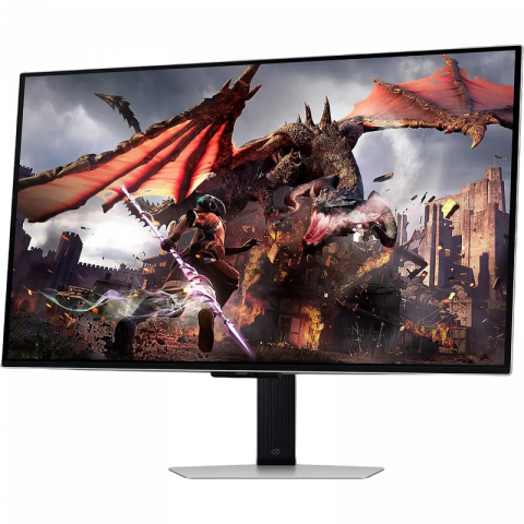 Monitor OLED Gaming Samsung 31.5" Odyssey G8 S32DG800, 4K, 240Hz, 0.03ms, G-Sync/FreeSync, Silver [4]