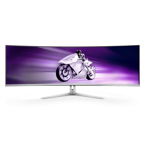 Componente PC - Monitor OLED Gaming PHILIPS 49" Evnia 49M2C8900, QD-OLED, 5120x1440, 240Hz, HDR, Alb