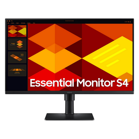 Componente PC - Monitor Samsung 27" Essential S27D400, IPS, Full HD, 100Hz, USB, Pivot, Negru