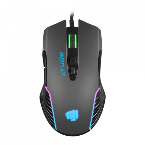 Periferice - Fury Mouse Hustler, 6400 DPI, Optical, With Software, Black