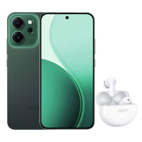 Smartphone - OPPO Reno 14FS 5G 12/512GB Luminous Green + Oppo TWS Headphones Enco Air 4