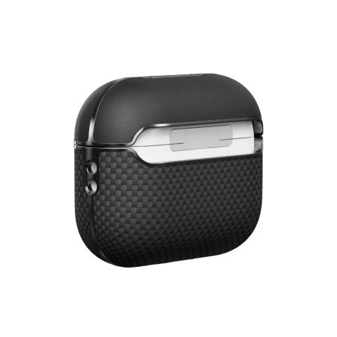 Pitaka Aramid Fiber Case for AirPods Pro 2 Black/Gray [2]