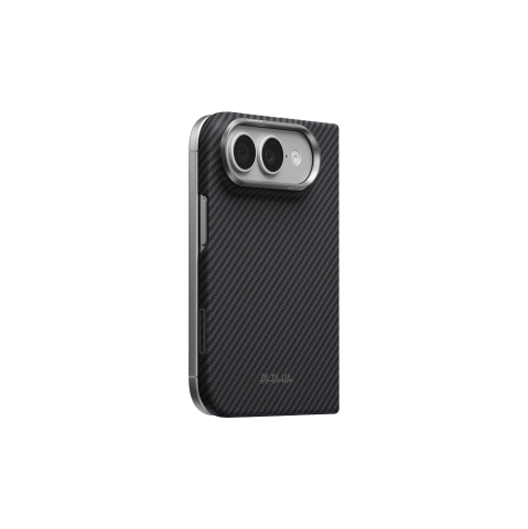 Электроника - Pitaka Edge Case for iPhone 18 Fold Back Cover Black Grey