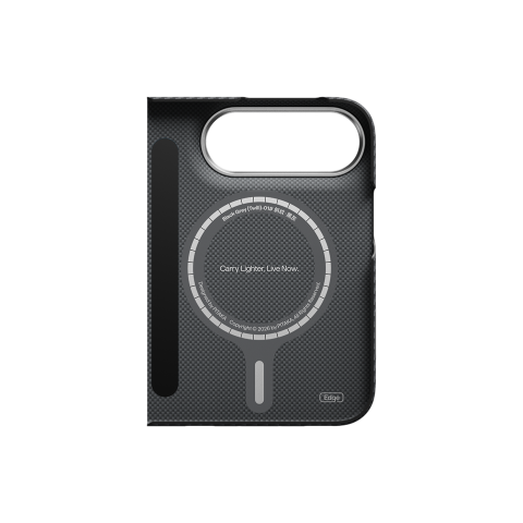 Pitaka Edge Case for iPhone 18 Fold Back Cover Black Grey [6]