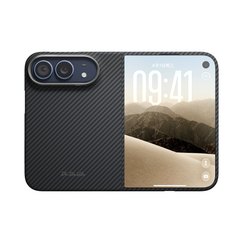 Электроника - Pitaka Edge Case for iPhone 18 Fold Full Set (Back Cover with Axis & Front Cover) Black Grey