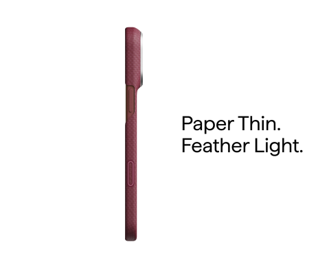 Pitaka Edge Case for iPhone 18 Pro Burgundy [2]