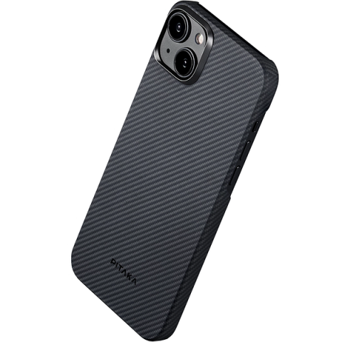 Электроника - Чехол PITAKA MagEZ 4 Black/Grey Twill 1500D для iPhone 15 Plus