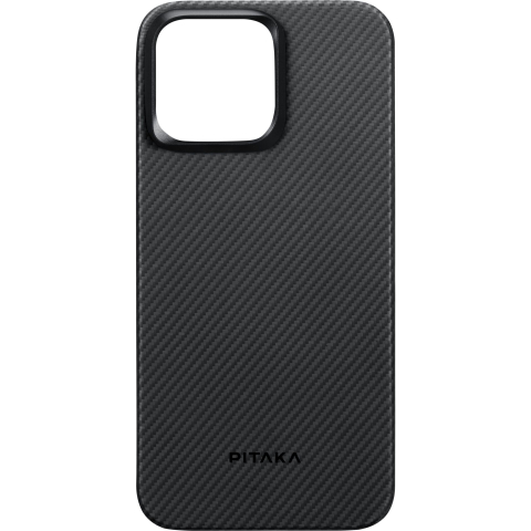 Электроника - Чехол PITAKA MagEZ 4 Black/Grey Twill 600D для iPhone15 Plus