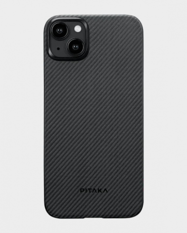 Электроника - Чехол PITAKA MagEZ Pro 4 Black/Grey Twill 1500D для iPhone15 Plus