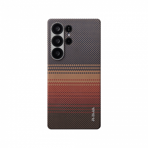 Husa Pitaka Tactile Woven pentru Samsung S25 Ultra Sunset [5]