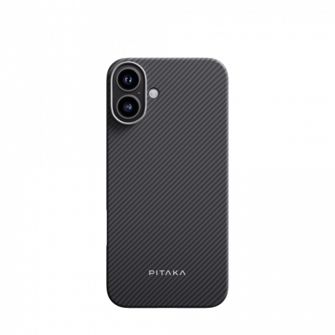 Электроника - Чехол Pitaka Ultra-Slim для iPhone 16 Black/Grey
