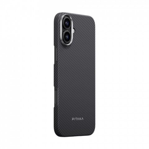 Электроника - Чехол Pitaka Ultra-Slim для iPhone 16 Plus Black/Grey 