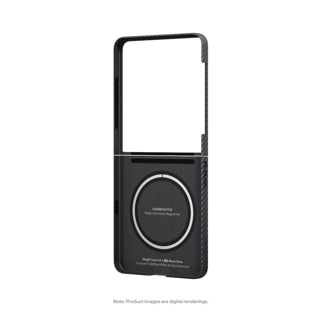 Pitaka Ultra-Slim Case Samsung Galaxy Z Flip 7 Black/Grey [2]