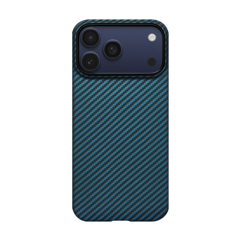 Pitaka Ultra-Slim Case (With PitaTap) for iPhone 17 Pro Black/Blue [1]