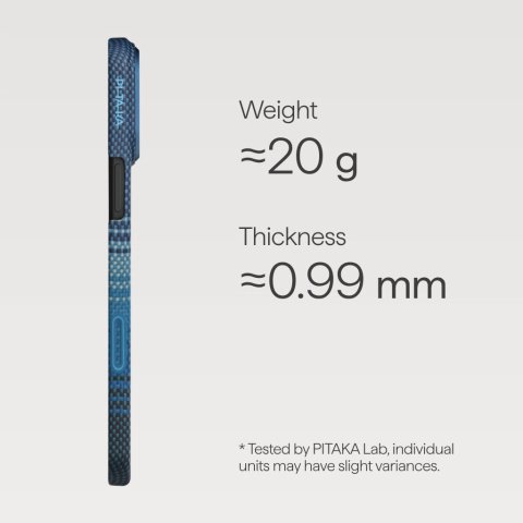 Pitaka Ultra-Slim Case (With PitaTap) for iPhone 17 Pro Moonrise [4]