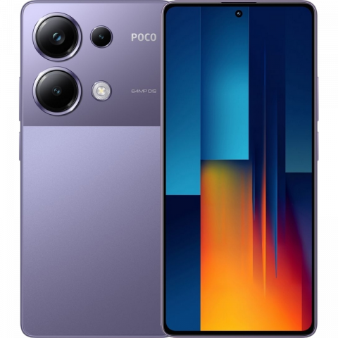 Telefon Poco M6 Pro 8/256GB EU Purple Diagonala ecranului: 6,67 ", Rezolutia ecranului: 2400x1080, Max. Rezoluția camerei: 64 MP, Cameră frontală: 16 MP, Capacitate acumulator: 5000 mAh, Chipset: Mediatek Helio G99 Ultra, Platformă software: Android, Grad de protecție: IP54, [5]