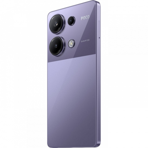 Telefon Poco M6 Pro 8/256GB EU Purple Diagonala ecranului: 6,67 ", Rezolutia ecranului: 2400x1080, Max. Rezoluția camerei: 64 MP, Cameră frontală: 16 MP, Capacitate acumulator: 5000 mAh, Chipset: Mediatek Helio G99 Ultra, Platformă software: Android, Grad de protecție: IP54, [18]