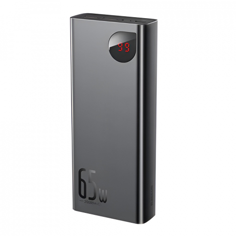 Базовый портативный аккумулятор Adaman 20000mAh QC 65W, черный [1]