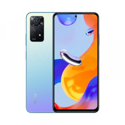 Telefon Redmi Note 11 Pro 4G 6/64 Star Blue Diagonala ecranului: 6,67 ", Rezolutia ecranului: 2400x1080, Max. Rezoluția camerei: 108 MP, Cameră frontală: 16 MP, Capacitate acumulator: 5000 mAh, Chipset: Mediatek Helio G96, Platformă software: Android, Grad de protecție: IP53 rezistent la praf si stropire, [6]
