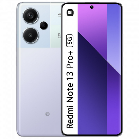 Telefon Redmi Note 13 Pro+ 5G 12/512GB EU Aurora Purple Diagonala ecranului: 6,67 ", Rezolutia ecranului: 2712x1220, Max. Rezoluția camerei: 200 MP, Cameră frontală: 16 MP, Capacitate acumulator: 5000 mAh, Chipset: Mediatek Dimensity 7200 Ultra, Platformă software: Android, Grad de protecție: IP68 rezistent la praf/apă, [12]
