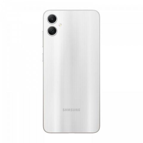 Telefon Samsung Galaxy A05 4/64Gb Silver Diagonala ecranului: 6,7 ", Rezolutia ecranului: 1600 x 720, Max. Rezoluția camerei: 50 MP, Cameră frontală: 8 MP, Capacitate acumulator: 5000 mAh, Chipset: Mediatek MT6769V/CZ Helio G85, Platformă software: Android, [16]