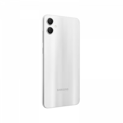 Telefon Samsung Galaxy A05 4/64Gb Silver Diagonala ecranului: 6,7 ", Rezolutia ecranului: 1600 x 720, Max. Rezoluția camerei: 50 MP, Cameră frontală: 8 MP, Capacitate acumulator: 5000 mAh, Chipset: Mediatek MT6769V/CZ Helio G85, Platformă software: Android, [17]